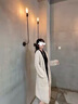 熒蒂針織衫女開(kāi)衫秋冬新款毛衣女外套女加厚寬松慵懶風(fēng)中長(cháng)款針織開(kāi)衫 灰色1 S【建議80-95斤】 曬單實(shí)拍圖
