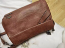 袋鼠（KANGAROO）斜挎包女2024七夕時(shí)尚真皮媽媽款單肩包軟皮情人節中老年女士包包 棕色 送零錢(qián)包 曬單實(shí)拍圖