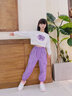 優(yōu)優(yōu)1點（Yoyo one）女童純棉褲子春秋款新款工裝運動褲中童女孩秋季衛(wèi)褲兒童秋裝長褲 黑色【純棉工裝褲-春秋款】 150cm(建議65-75斤） 曬單實拍圖