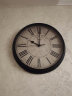 迪高客厅罗马数字欧式挂钟美式复古钟表装饰挂表时钟石英钟墙壁表挂墙 黑色 实拍图