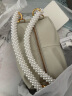 CHARLES&KEITH珍珠手柄链条单肩斜挎包包女包女士CK2-20781781 粉白色Chalk S 晒单实拍图