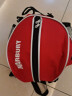 马布里篮球包双肩篮球袋加厚防水耐用成人儿童背包球包训练包桶包束口 红色双肩-运动球包 实拍图