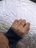 寶拉布菲【南非真鉆 鉑金PT950】鉆石戒指求婚結(jié)婚活口鉑金情侶對戒一對 【免費刻字】莫比烏斯女戒 曬單實拍圖