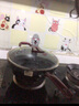 安博力（Abrel）麥飯石不粘鍋炒鍋煤氣灶電磁爐通用平底炒菜鍋健康少油 【32cm帶耳+可立鍋蓋】 32cm 曬單實(shí)拍圖