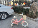 優(yōu)詩(shī)諾兒童自行車2-3-4-5-6-7-8-10歲寶寶男孩女孩公主款單車女童腳踏車 櫻檸粉【米胎】+加寬暴君輪+95裝 18寸適合身高(115-135)CM 曬單實(shí)拍圖