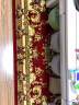 万腾 地毯客厅欧式大沙发茶几地毯卧室床边毯加厚高密度纯手工立体雕花红色办公室地毯 1255R酒红色 1200*1700mm 实拍图