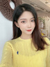 Polo Ralph Lauren 拉夫勞倫 女裝 經(jīng)典款修身版圓領(lǐng)針織毛衫RL23441 700-黃色 S 曬單實(shí)拍圖