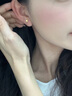 中國黃金愛(ài)心黃金耳釘女足金耳環(huán)新年情人節禮物送女友老婆生日實(shí)用浪漫 足金三葉草愛(ài)心耳釘 曬單實(shí)拍圖