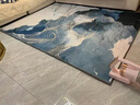 韓友順進口碳晶地暖墊石墨烯發(fā)熱地墊家用加熱地墊地毯子瑜伽墊兒童趴趴墊遠紅外移動取暖墊地熱墊 墨染 50*80cm 曬單實拍圖