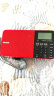 德生（Tecsun） A5便携式充电收音机老人 迷你半导体广播蓝牙播放器插卡 红色 实拍图