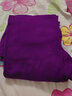 恒源祥秋衣秋褲女純棉套裝薄款保暖內衣秋冬季圓領(lǐng)棉毛衫中老年打底 紫色中領(lǐng) L 曬單實(shí)拍圖