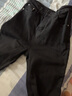 EAEOVNI  品質(zhì)黑色直筒牛仔褲女秋冬季加絨休閑新款ins高腰寬松顯瘦加長(zhǎng)高個(gè)子百搭煙管褲女 E066黑色長(zhǎng)褲 M【99-112斤】 曬單實(shí)拍圖
