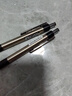 晨光 金屬款按動中性筆0.5mm子彈頭可換筆芯黑筆重手感好寫順滑簽字筆GP0170 黑色 3支筆 曬單實拍圖