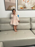 戴維貝拉（DAVE＆BELLA）童裝漢服裙子女童連衣裙小童網(wǎng)紗裙兒童連衣裙秋裝新款幼兒服裝 粉色 110 cm（建議身高100-110cm） 曬單實(shí)拍圖