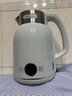 龍力（LONGLI）電水壺1.7L升大容量熱水壺?zé)畨睾銣厮畨?16L不銹鋼內(nèi)膽多段保溫前置觸控操作雙層防燙電熱水壺 龍力LL-8856天青色【1.7升保溫 】316鋼 曬單實(shí)拍圖