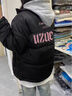 燦圖棉衣棉服女秋冬季字母印花加厚保暖面包服休閑寬松棉襖外套情侶裝 黑色 L 【建議100斤到115斤】 曬單實拍圖