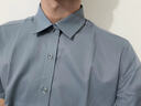 訊印衣工作服襯衫刺繡定制LOGO工衣訂做高端職業(yè)裝短袖4s店銷(xiāo)售保險印字 灰色短袖（男女款請備注） XL 曬單實(shí)拍圖