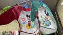 【单件】迪士尼（Disney）宝宝吃饭罩衣婴儿童冬饭兜幼儿罩衫围裙防水反穿衣长袖画画罩衣 【单件】短袖米妮罩衣 90码 实拍图