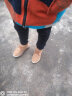 AU&MU澳洲雪地靴女冬季保暖皮毛一体加绒防滑大棉鞋魔术贴羊毛短筒女靴 182栗色 35 实拍图