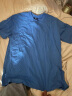 NASA GISS重磅260g纯棉短袖t恤男纯色圆领厚实不透纯白打底衫男女体恤上衣 克莱因蓝 M体重110-130斤 实拍图