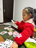 韓貝蓓 寶寶吃飯罩衣兒童飯兜嬰兒圍兜防水圍嘴長(cháng)袖畫(huà)畫(huà)衣反穿衣 AD570 (萌寶鹿大紅)120碼 曬單實(shí)拍圖