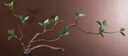 新中式仿真花創(chuàng)意花瓶綠植插花日式茶室茶幾禪意擺件桌面假花裝飾 黑花瓶+發(fā)泡枝綠葉套裝 曬單實拍圖