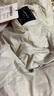 艾萊依長(cháng)款羽絨服女款氣質(zhì)收腰顯瘦時(shí)尚大翻領(lǐng)保暖冬外套  銀松灰S 曬單實(shí)拍圖