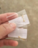 紅色年輪 黃金耳釘迷你  耳飾養(yǎng)耳棒 圓珠足金豆豆小圓球圓女款 送女友 一對耳釘 (小款)總金重約0.3g 曬單實拍圖