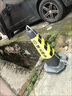 歐漢 90cm橡膠路錐錐形桶反光錐加重禁止停車(chē)路障雪糕桶請勿泊車(chē)錐桶 12斤 黃黑禁止停車(chē) 曬單實(shí)拍圖