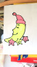 AMOS韩国进口儿童玻璃胶画颜料手工制作DIY窗贴免烤胶画益智玩具绘画工具 7色夜光款(GD22P7R) 实拍图
