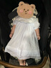 戴維貝拉（DAVE＆BELLA）女童連衣裙女孩公主裙泡泡袖寶寶裙子洋氣女孩淑女裙夏裝新款童裙 藍(lán)白條紋【DB2220892】 80 cm（建議身高73-80cm） 曬單實(shí)拍圖