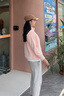 貓人（MiiOW）潮牌加絨衛(wèi)衣抓絨衣女男搖粒絨外套上衣服秋冬加厚珊瑚絨保暖開衫 ZZ23598水晶粉-女 立領(lǐng) M 曬單實(shí)拍圖