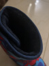 巴布豆（BOBDOG）男童雪地靴冬季新款中大童防滑加绒保暖儿童靴子 深宝蓝/红 32码 适合脚长19.7cm 实拍图