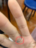 卡蒂羅S925銀為愛永恒戒指開口戒可刻字求婚送男女友禮物 單只開口-鑲優(yōu)質(zhì)鋯石【可刻字】 曬單實(shí)拍圖