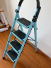 星奇堡 家用梯子工程梯折叠多功能人字梯伸缩室内加厚两用梯子 加厚四步梯-蓝色 实拍图