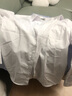 恒源祥長(cháng)袖襯衫男春秋季中年男士商務(wù)休閑襯衣棉質(zhì)正裝衣服 白色平板 43 曬單實(shí)拍圖