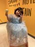 蓓然美2025愛(ài)莎公主裙女童連衣裙冰雪奇緣艾莎公主裙圣誕禮服生日禮物 公主裙+披紗 110碼 曬單實(shí)拍圖