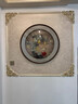 云儒唐樊YUNRVTF 玄關(guān)裝飾畫(huà)新中式客廳入戶(hù)走廊過(guò)道圓形帶led燈光裝飾畫(huà)高端簡(jiǎn)約玉石玉雕立體畫(huà) 福氣迎門(mén)+燈帶充電+遙控開(kāi)關(guān)（80*80厘米） 曬單實(shí)拍圖