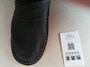 熙慕萊 牛皮拖鞋男涼拖鞋女拖鞋真皮情侶包頭家居春秋冬季防滑 黑色(男鞋) 43-44 碼【29】 曬單實(shí)拍圖