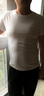 續點(diǎn)短袖t恤男圓領(lǐng)夏修身健身緊身運動(dòng)韓版休閑棉質(zhì)純色打底彈力汗衫 白色圓領(lǐng) 2XL 碼140-152斤左右修身版型 曬單實(shí)拍圖