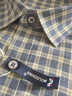柏莉鳥(niǎo)男裝春季磨毛格子長(cháng)袖襯衫休閑中年小格子全棉男士襯衣長(cháng)袖男上衣 18-632 42 曬單實(shí)拍圖