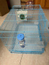 威毕兔笼兔子笼家用室内专用大号荷兰猪豚鼠松鼠刺猬小型狗笼方便清粪 蓝色特大号-6件套 实拍图