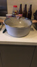 TAKSAT湯鍋麥飯石不粘鍋燉鍋蒸鍋煮粥煲湯一鍋多用燃氣灶電磁爐通用湯鍋 （6-8人適用）湯鍋白 32cm 曬單實拍圖