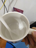 泉勁輕奢陶瓷馬克杯大容量咖啡暖暖杯學(xué)生早餐恒溫杯子logo定制帶蓋勺 荷韻飄香(北歐杯)+蝴蝶蓋+陶瓷勺 曬單實(shí)拍圖