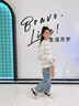 艾卡諾 I.KARNOW女童網(wǎng)紅炸街套裝兒童2025新款女孩大童時髦秋裝牛仔褲洋氣春秋款 13050藍色+4827粉色 140 曬單實拍圖