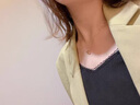Grace Girl18K金莫比烏斯項鏈女莫桑石玫瑰金鎖骨鏈送女友生禮 18K金莫比烏斯項鏈-本地倉 曬單實(shí)拍圖