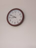 北极星（POLARIS）挂钟客厅家用智能钟木纹电波时钟自动对时钟表 79507木纹 实拍图