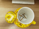 Gao Chun Ceramics 高淳陶瓷龍鳳呈祥茶具家用單個骨瓷輕奢中式精致高端復(fù)古辦公室水杯 龍杯 曬單實拍圖