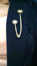 海雯妮飾品胸針女領(lǐng)針鏈領(lǐng)扣 時尚韓國女士領(lǐng)針鏈百搭襯衫領(lǐng)子飾品 金色 曬單實拍圖