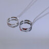 芯奢刻字莫比烏斯環(huán)情侶款項鏈對戒一對項鏈異地戀母親母親送女友 女款 曬單實(shí)拍圖
